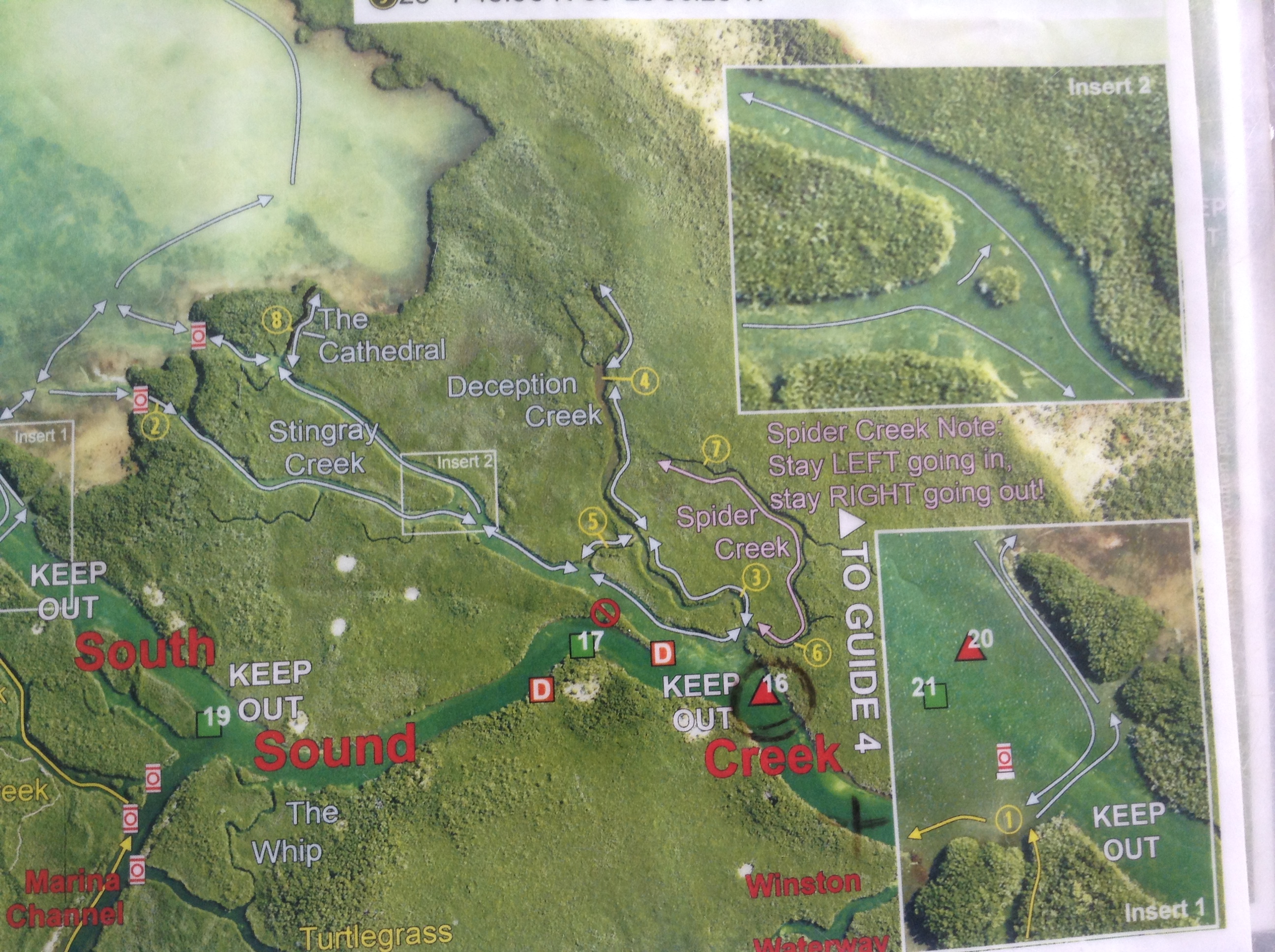 John Pennekamp Kayaking Map